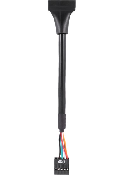 Siyah USB 2.0 9 Pin Dişi - USB 3.0 20 Pin Erkek Kablo Adaptörü (Yurt Dışından)