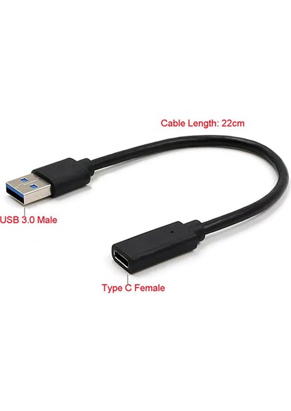Tablet Için 2x Usb3.1 Tip C Dişi - USB 3.0 A Erkek Veri Adaptörü (Yurt Dışından)