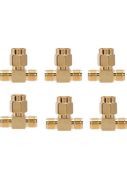 Sma Erkek - Iki Sma Dişi Üçlü T Rf Adaptör Konnektörü 3 Yollu (Yurt Dışından)