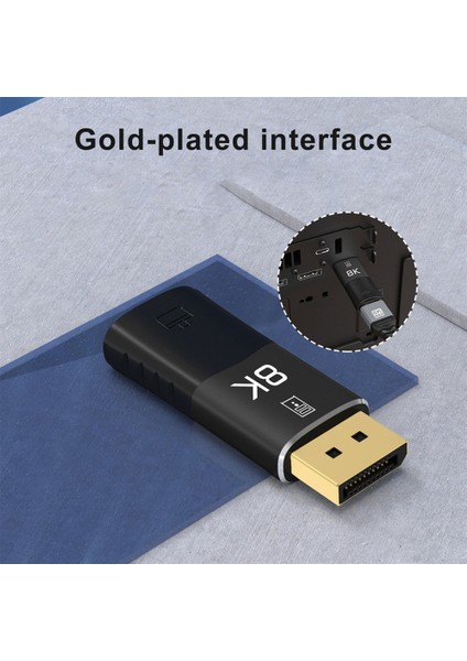 8k Displayport - HDMI Uyumlu Adaptör Dönüştürücü 8K/60Hz 4K/120Hz (Yurt Dışından) fırsatları