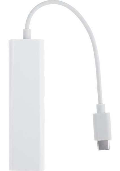 Usb-C USB 3.1 Tip C'den USB RJ45 Ethernet Lan Adaptörü Hub Kablosuna (Yurt Dışından)