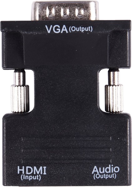 1080P HDMI Dişi - VGA Erkek, Ses Çıkış Kablosu Dönüştürücü ile (Yurt Dışından)