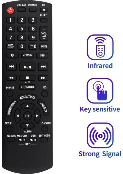 Panasonic SA-AKX900 Bt CD Stereo Sistemi Için N2QAYB001094 Uzaktan Kumanda (Yurt Dışından)