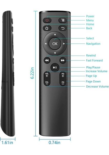 Fire Tv Stick Için Tv Uzaktan Kumandası, 4k, Lite, Max, Sessiz Fonksiyon (Yurt Dışından)