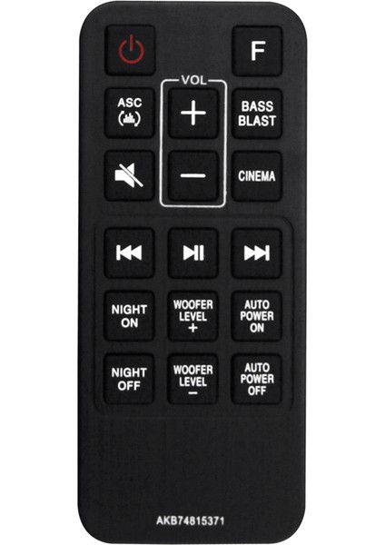 AKB74815371 Lg Sound Bar Sj3 Sj4 SPJ4B-W Için Uzaktan Kumandayı Değiştirin (Yurt Dışından)