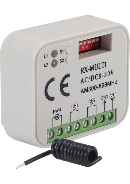 Garaj Kapısı Için Uzaktan Kumanda Anahtarı Alıcısı 300-868MHZ Ac/dc 9-30V (Yurt Dışından)