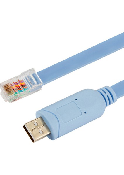 1 Adet 1.8m Usb'den RJ45'E Kablo Usb'den RS232'YE Seri Kablo Usb'den RJ45'E (Yurt Dışından)