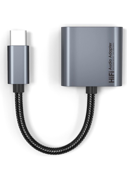 iPad Için 2'si 1 Arada Tip C Adaptör PD60W Hızlı 32BIT/384KHZ Dac Kulaklık (Yurt Dışından)