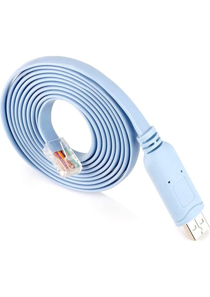 1 Adet 1.8m Usb'den RJ45'E Kablo Usb'den RS232'YE Seri Kablo Usb'den RJ45'E (Yurt Dışından)