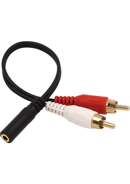 Dişi - 2 Rca Erkek Stereo Y Kablosu 10'lu Paket, Altın Kaplama Adaptör (Yurt Dışından)