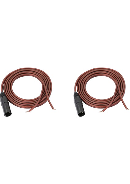 Xlr Hoparlör Kablosu, Altın Kaplama Xlr 3 Pin Erkek Konnektör Kablosu (Yurt Dışından)