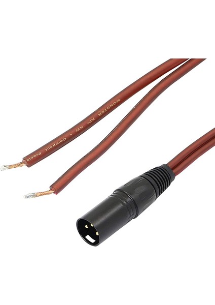 Xlr Hoparlör Kablosu, Altın Kaplama Xlr 3 Pin Erkek Konnektör Kablosu (Yurt Dışından)