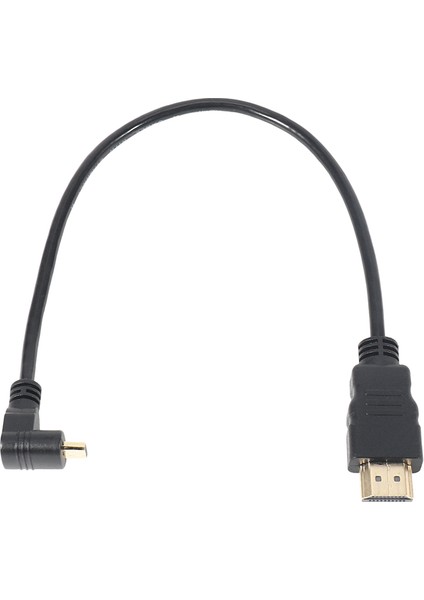 30CM Mikro-Hdmı Dik Açı Erkek - HDMI Erkek (90 Derece)(Tip B) (Yurt Dışından)