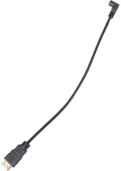 30CM Mikro-Hdmı Dik Açı Erkek - HDMI Erkek (90 Derece)(Tip B) (Yurt Dışından)