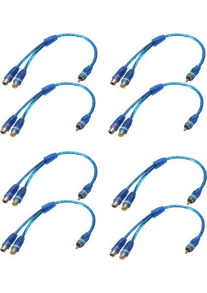 2x Rca Fono Y Ayırıcı Kurşun Adaptör Kablosu 1 Erkek - 2 Kadın 30CM (Yurt Dışından) fiyatları