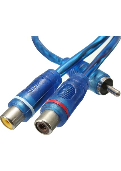 2x Rca Fono Y Ayırıcı Kurşun Adaptör Kablosu 1 Erkek - 2 Kadın 30CM (Yurt Dışından) indirimleri