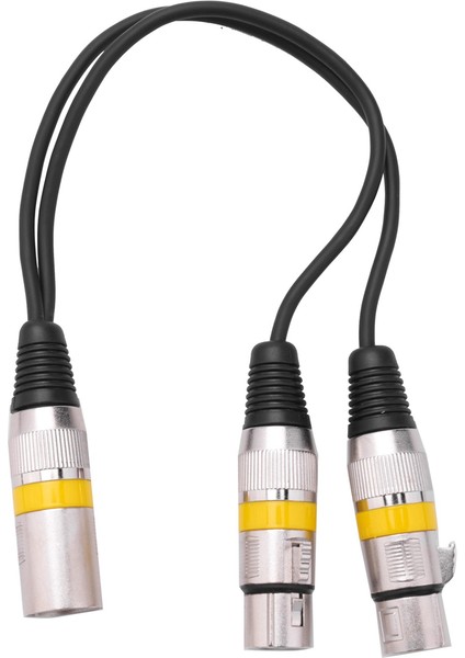 30CM 3 Pin Xlr Erkek - 2 Xlr Dişi Ses Uzatma Kablosu Y Ayırıcı (Yurt Dışından)