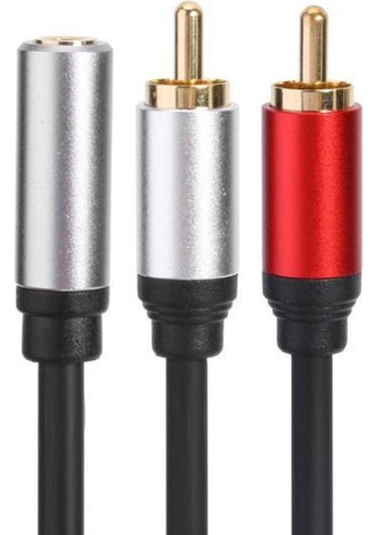 Rca Kablosu 2rca Erkek - 3,5mm Dişi Ses Aux Kablosu (Yurt Dışından)