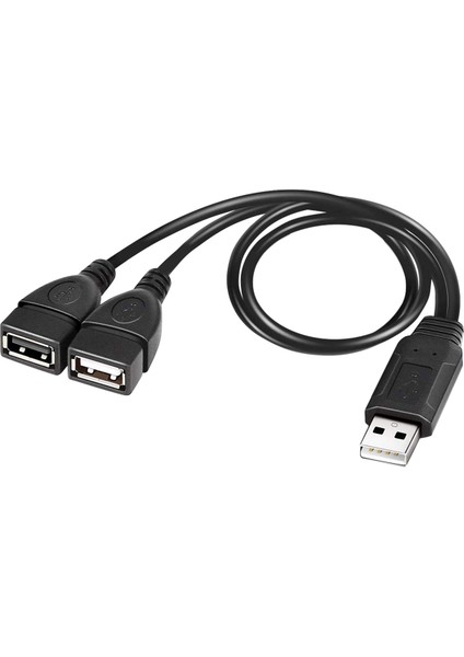 USB 2.0 A Erkek - Çift USB Dişi Jak Y Ayırıcı Şarj Kablosu (Yurt Dışından) modelleri