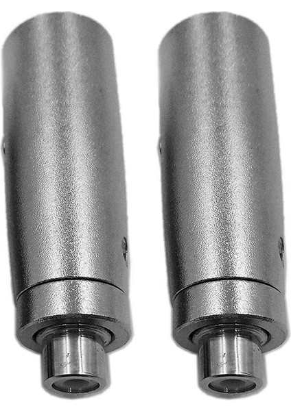 2x 3 Pin Xlr Erkek - Rca Dişi Ses Jakı Fişi Mikrofon Adaptörü (Yurt Dışından)