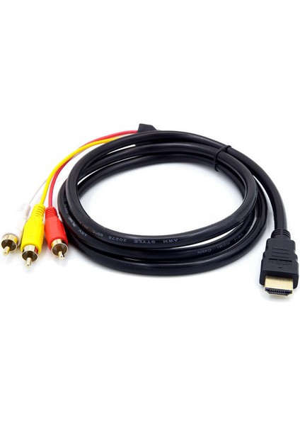 1080P HDMI Uyumlu Erkek Av Kablosu, Scart'tan 3 Rca Fono Adaptörüne (Yurt Dışından)