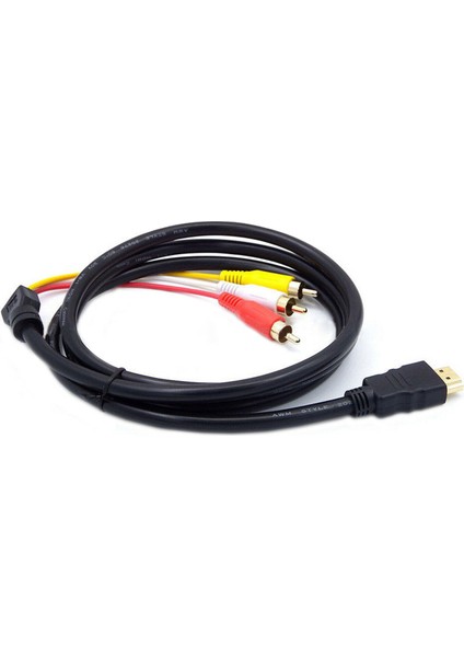 1080P HDMI Uyumlu Erkek Av Kablosu, Scart'tan 3 Rca Fono Adaptörüne (Yurt Dışından)