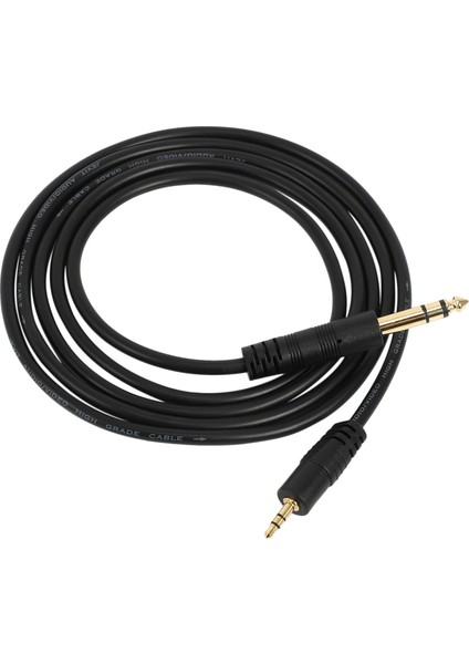 3,5 mm Erkek - 1/4 Inç 6,35 mm Stereo Erkek Fiş Adaptör Kablosu - 2 Metre (Yurt Dışından)