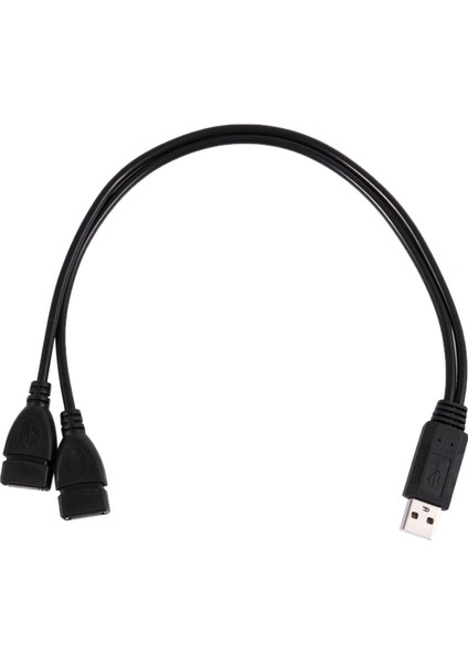 USB 2.0 A Erkek 2 Çift USB Dişi Jak Y Splitter Hub Adaptör Kablosu (Yurt Dışından)