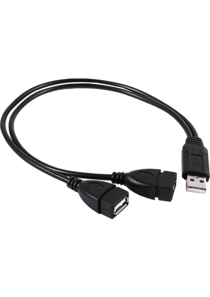 USB 2.0 A Erkek 2 Çift USB Dişi Jak Y Splitter Hub Adaptör Kablosu (Yurt Dışından)