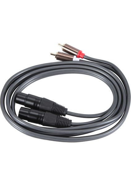 Çift Dişi Xlr - Rca Kablosu, Ağır Hizmet 2 Xlr Dişi - 2 Rca Erkek (Yurt Dışından)