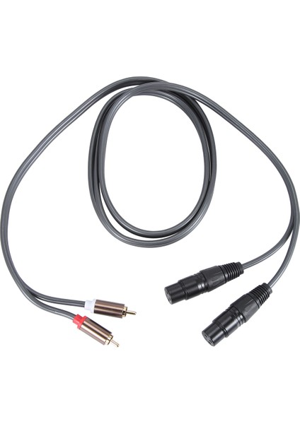 Çift Dişi Xlr - Rca Kablosu, Ağır Hizmet 2 Xlr Dişi - 2 Rca Erkek (Yurt Dışından)
