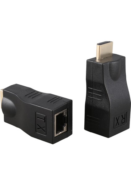 4K 3D HDMI 1.4 30M - RJ45 Over Cat 5e/6 Ağ Lan Ethernet Adaptörü (Yurt Dışından)