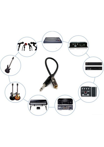 6,5 - Rca Ses Kablosu 6,5 Mono - Rca Kablosu (Yurt Dışından)