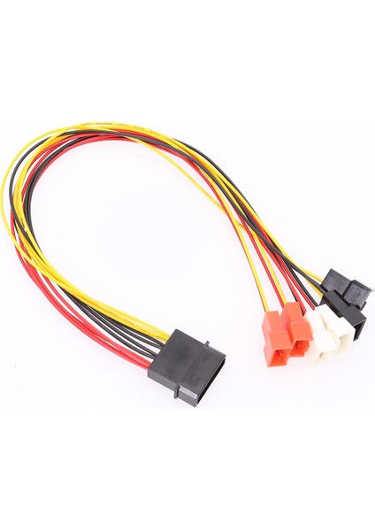 4pin Molex'ten 3pin Fan Güç Kablosu Adaptör Konektörü 12V 7V 5V Kablo (Yurt Dışından)