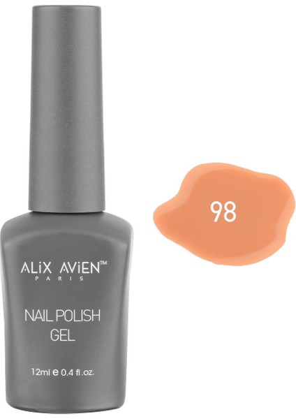 Yavruağzı Kalıcı Oje 98-Yoğun Renk Veren Jel Oje 12 Ml-Nail Uv Gel Polish 98