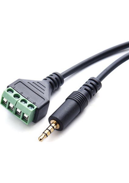 3,5 mm Vidalı Terminal Adaptörü Hoparlör Kablosu 4 Çekirdekli Stereo Trrs (Yurt Dışından) indirimleri