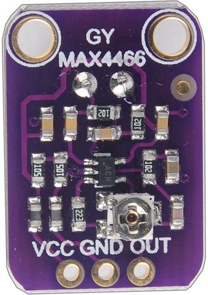 GY-MAX4466 Ayarlanabilir Kazançlı Elektret Mikrofon Amplifikatör Sensörü (Yurt Dışından)