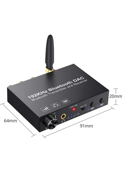 192KHZ Bluetooth Dac Dönüştürücü Kablosuz Ses Verici Alıcı (Yurt Dışından) indirimleri