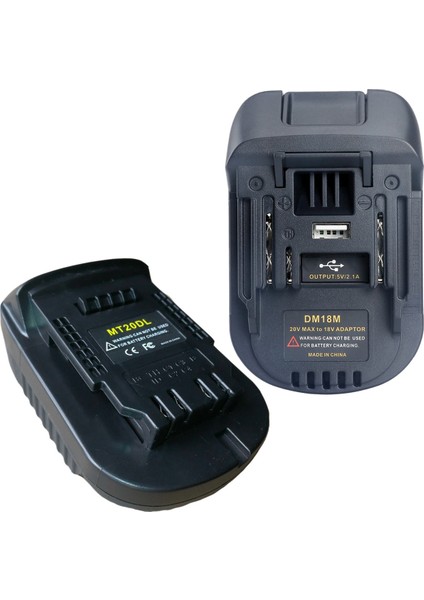 Milwaukee Makita Pilleri Için Dönüşüm Şarj Adaptörü (Yurt Dışından)
