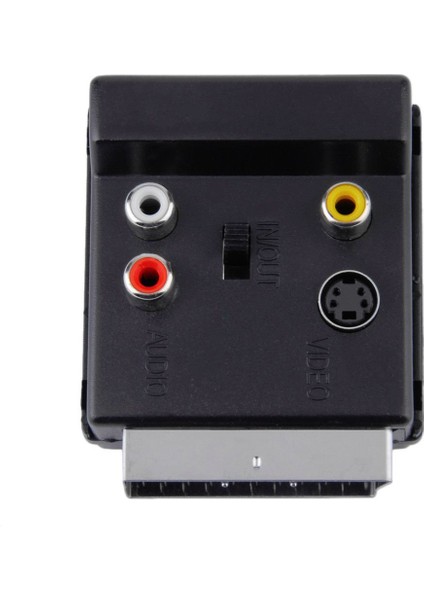 Değiştirilebilir Scart Erkek - Dişi S-Video 3 Rca Ses Adaptörü (Yurt Dışından)