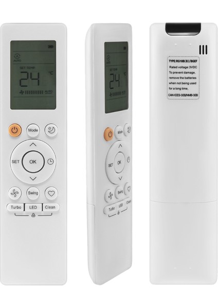 Midea English Klima Için RG10B Kızılötesi Uzaktan Kumanda (Yurt Dışından)