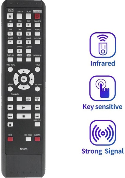 NC003UD NC003 Magnavox HDD DVD Kaydedici MDR535H/F7 Için Uzaktan Kumandayı Değiştirin (Yurt Dışından) fırsatları