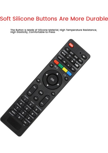 Tv Dtt DVD Sky Için 4'ü 1 Arada Evrensel Uzaktan Kumanda Tek Tuşla Arama (Yurt Dışından)