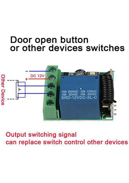433 Mhz Rf Switch Alıcı Dc 12V 2 Vericili Alıcı Modülü (Yurt Dışından) modelleri
