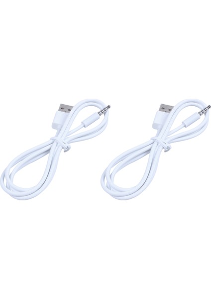 3.5mm Stecker Audio Aux ve USB 2.0 Stecker Adaptörü 1m Weiss (Yurt Dışından)