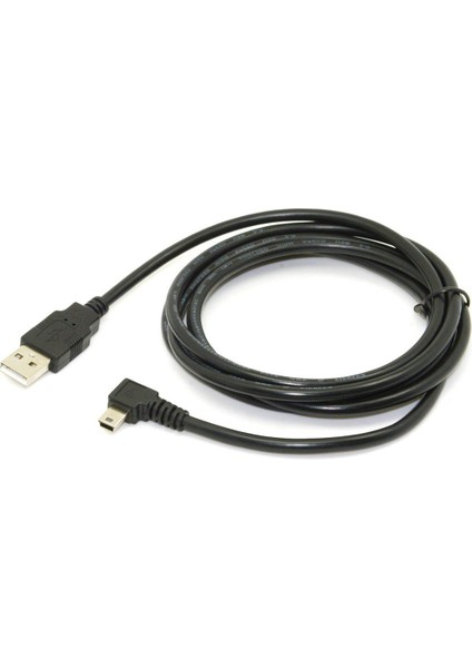 1.8m 5pin 90 Derece Sol Açılı USB 2.0 Erkek Kablo Siyah Renk (Yurt Dışından) fiyatları