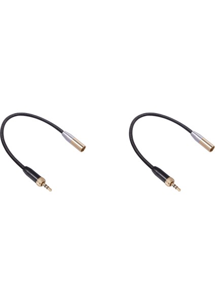 Iç Dişli 3.5mm Erkek - Mını Xlr 3pın Adaptör Kablosu (Yurt Dışından)