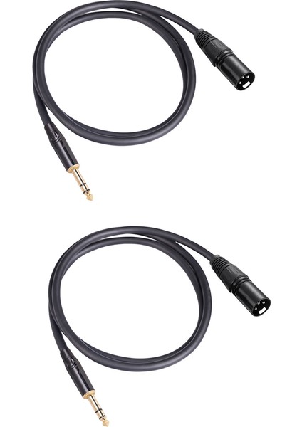 2x 6.35 mm 1/4 Inç Erkek - Xlr Erkek Ses Stereo Mikrofon Kablosu, 1 Metre (Yurt Dışından) indirimleri