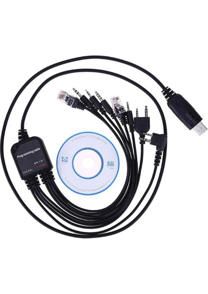 Baofeng Kenwood Puxıng Uv-5r Yaesu Için 8'i 1 Arada USB Programlama Kablosu (Yurt Dışından)