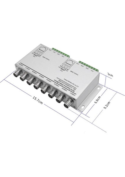 Bükümlü Çiftler Üzerinden Pasif Video Balun Utp Video Balun 8ch Alıcı-Verici (Yurt Dışından)